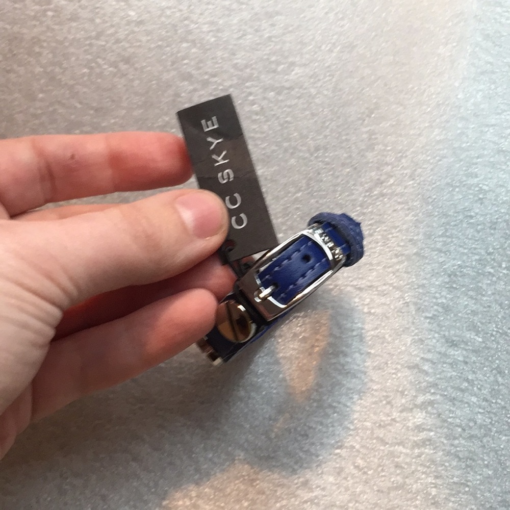 Cc Skye blue screw bracelet with silver screws